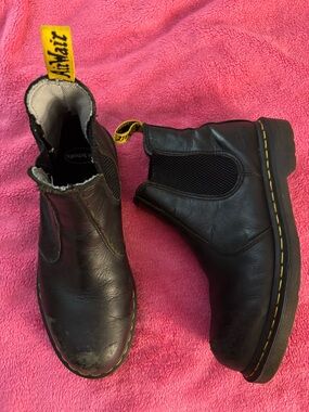 Dr Martens Industrial Fusion Arbor Steel Toe Safety Chelsea Boot Blk Sz L 9 UK 7